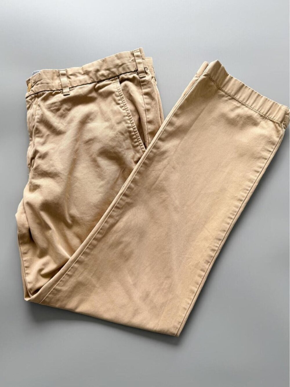 Tommy Hilfiger Chinos, 38" Waist,‎ Beige Khaki Pants, Straight Leg Trousers